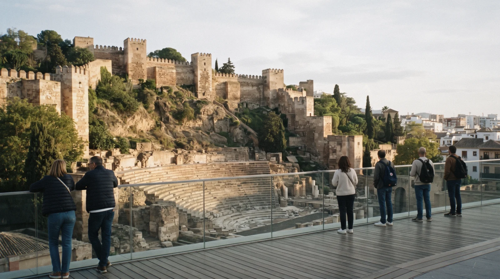 The free Roman Theatre of Málaga below the Alcazaba hill, one of the best free things to do in Málaga