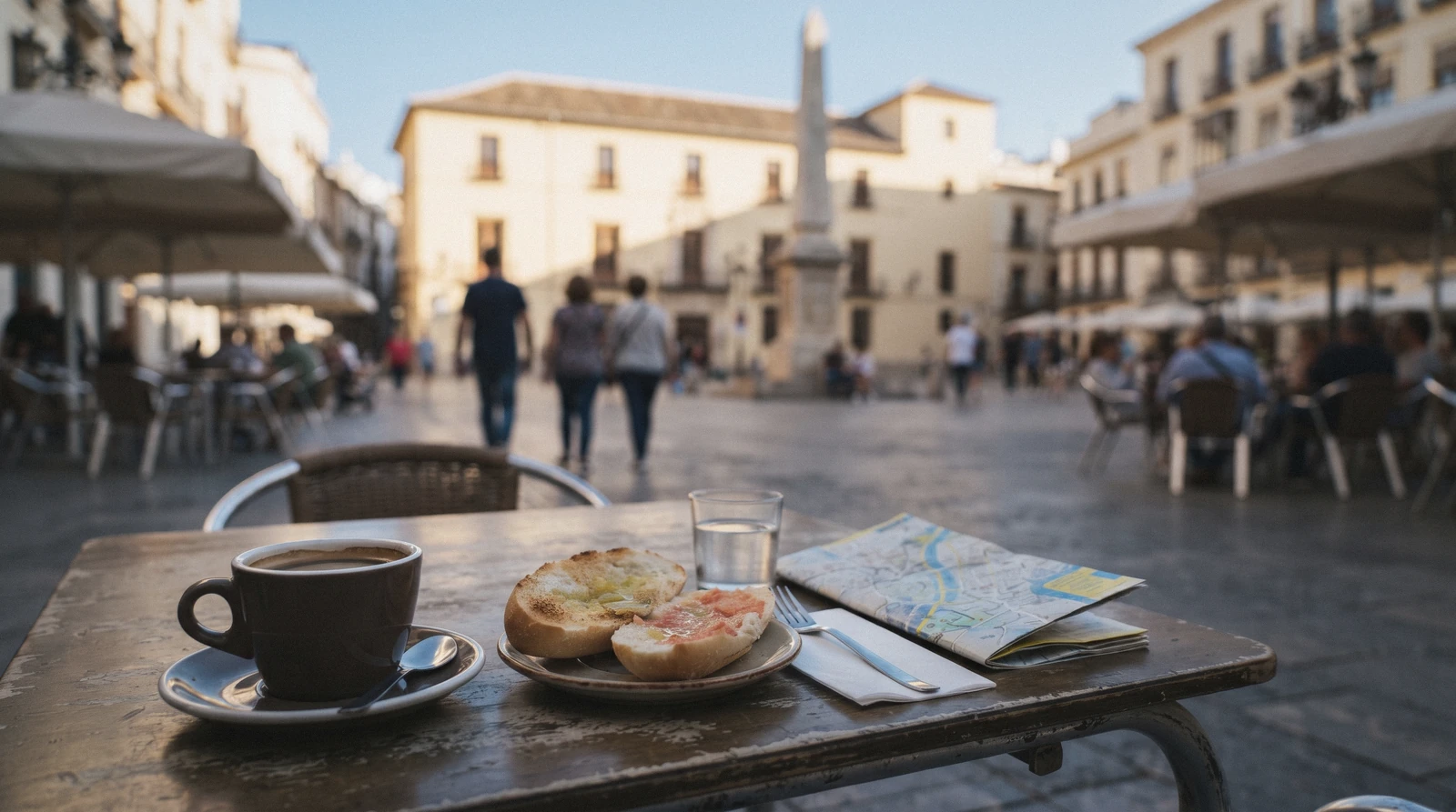A single-day walking route through the centre of Málaga