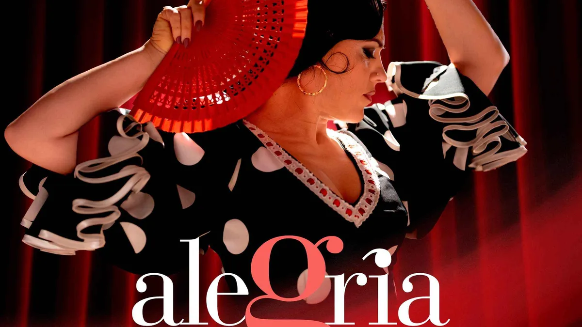 Dancer, singer and guitarist performing a tablao show at Alegria in Malaga